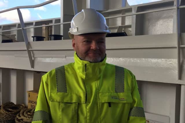 Steve Chamberlain, 46, from Hilsea, jumped into the Camber Dock to rescue a man. Picture: Wightlink