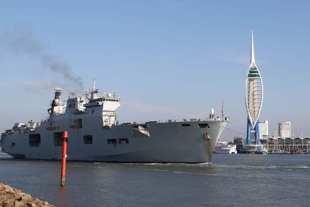 HMS Ocean sails from Portsmouth for the last time