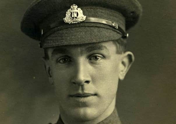 Corporal Sidney Day, Suffolk Regiment, wearing his Victoria Cross