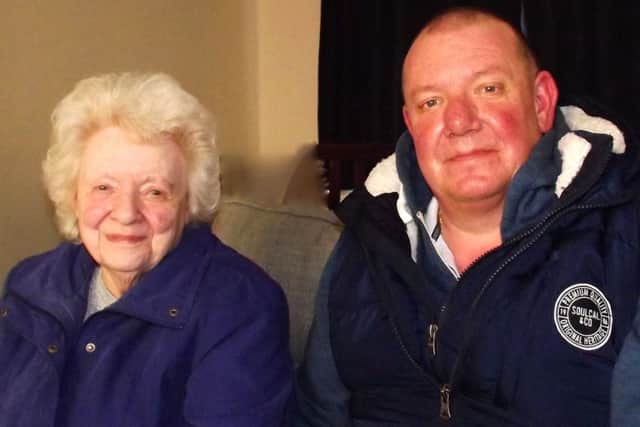 Pat and Dave Jennings. Audrey Jeans's sister-in-law and nephew