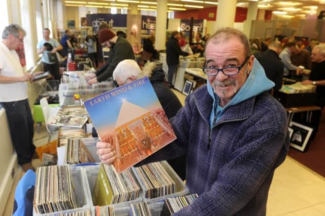 Warren Pike is delighted with the records he picked up
Picture: Ian Hargreaves (180191-03)