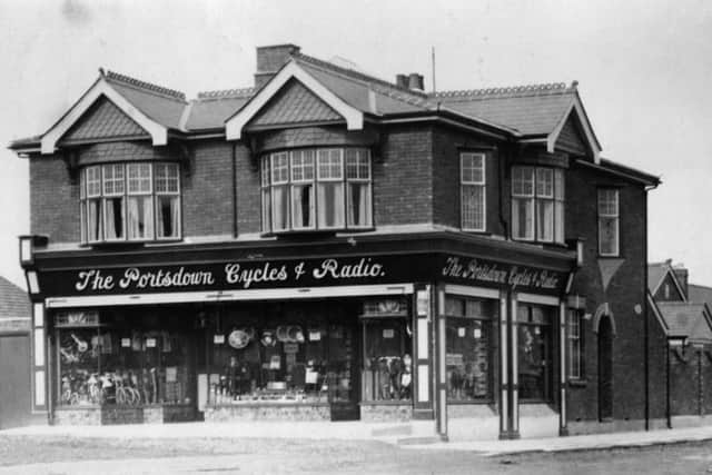 THEN: The former Portsdown Cycles & Radio premises on the corner of London Road and Lansdowne Avenue, Widley. Picture: Barry Cox Collection