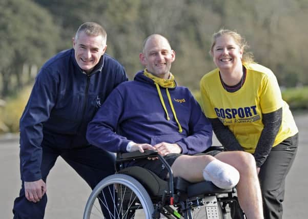 Friends Nick Carter and Shona Rust, with Loyd Durham. Picture: Ian Hargreaves