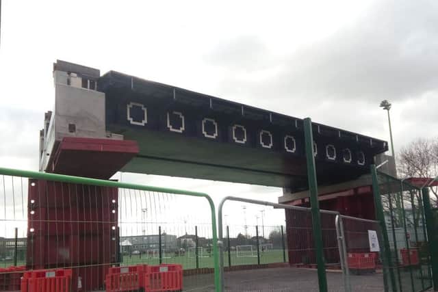 The replacement bridge to be installed at Burnaby Road in Portsmouth by Network Rail duringFebruary half-term. Picture: Ellie Pilmoor PPP-180402-181532001