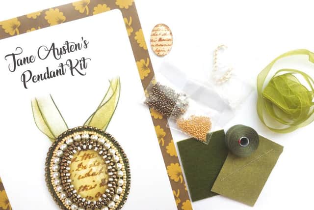 The Jane Austen beaded pendant crafting kit