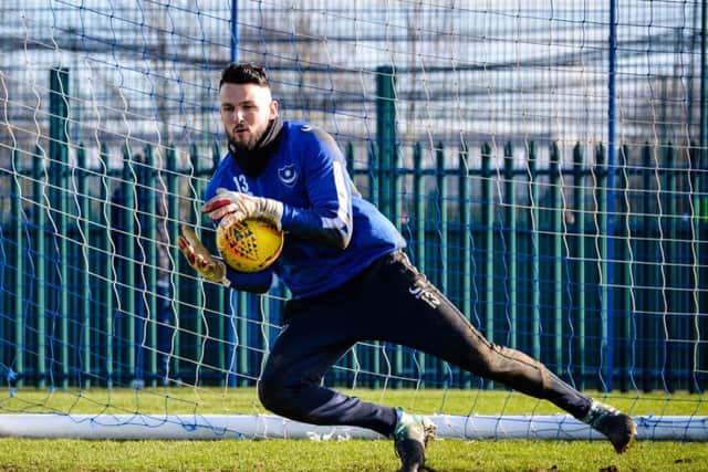 Pompey goalkeeper Stephen Henderson. Picture: Colin Farmery/ Portsmouth FC
