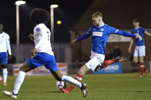Jack Whatmough in action for Pompey's reserves. Picture: Colin Farmery
