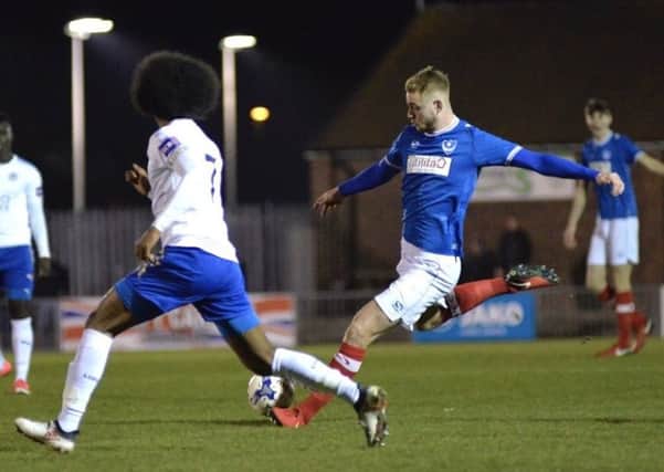 Jack Whatmough in action for Pompey's reserves. Picture: Colin Farmery
