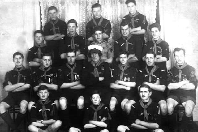 Pictured in the 1930s is Christina Hirst and her troop of sea scouts. The photo was believed to have been taken in the front room of her house in Nelson Road, Buckland, Portsmouth.