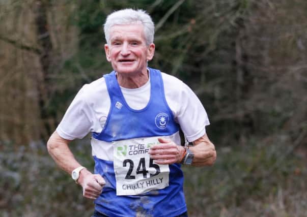 Bob Pentland enjoying the Chilly Hilly race. Picture: Alan Dunk