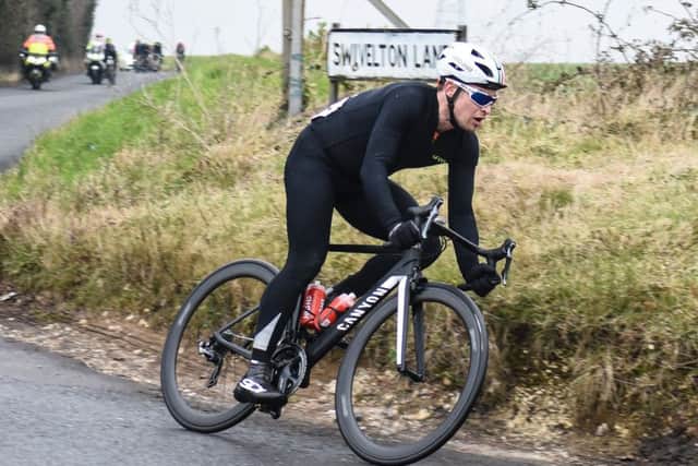 Chris Opie in action during the Perfs Pedal in 2017. Picture: Hugh McManus