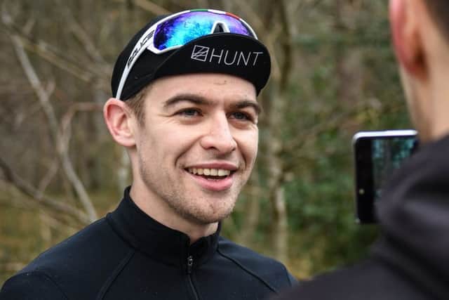 Chris Opie after his Perfs Pedal victory in 2017. Picture: Hugh McManus