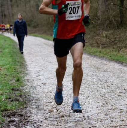 Julian Manning won the Chilly Hilly again. Picture: Alan Dunk
