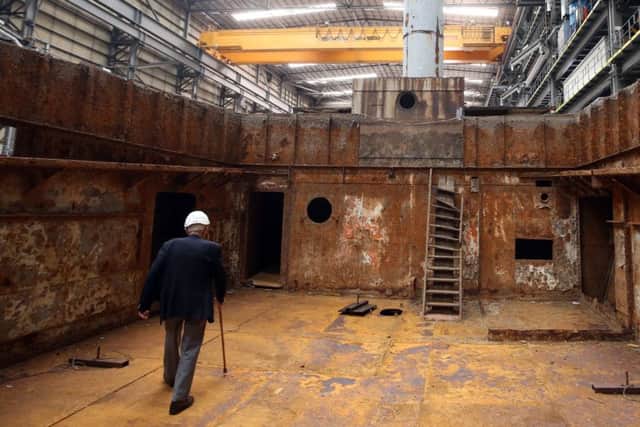 The LCT 7074 in 2015 prior to conservation work. Picture: Steve Parsons/PA