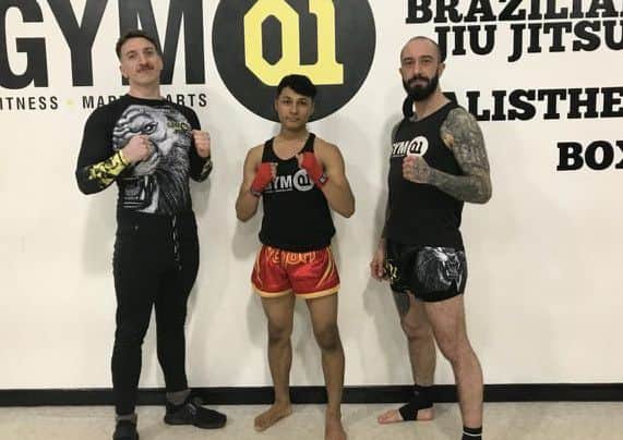 From right to left: Gwyn Barry, Abdul Ali and Gareth Johnson from Gym01 PPP-180802-105827002