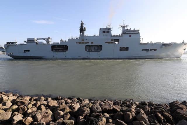 HMS Ocean in Portsmouth last week