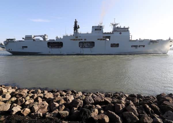HMS Ocean in Portsmouth last week