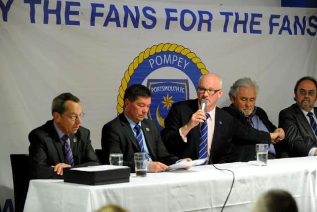 The Pompey Supporters' Trust took control of the Blues on April 19, 2013