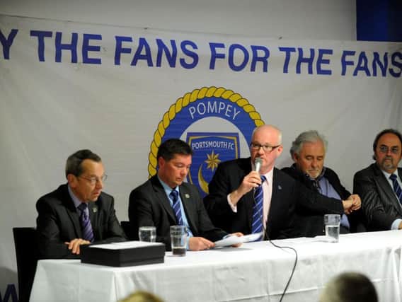 The Pompey Supporters' Trust took control of the Blues on April 19, 2013