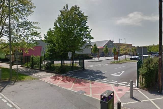 Park Community School, in Havant, where pupils took the mysterious white powder. Image: Google