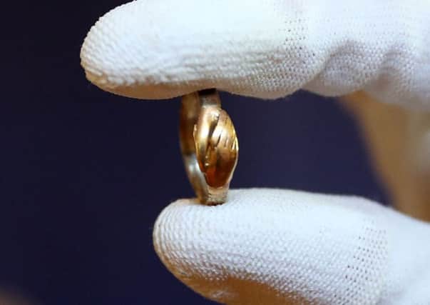 The betrothal ring Vice Admiral Lord Nelson gave to his mistress Emma Hamilton