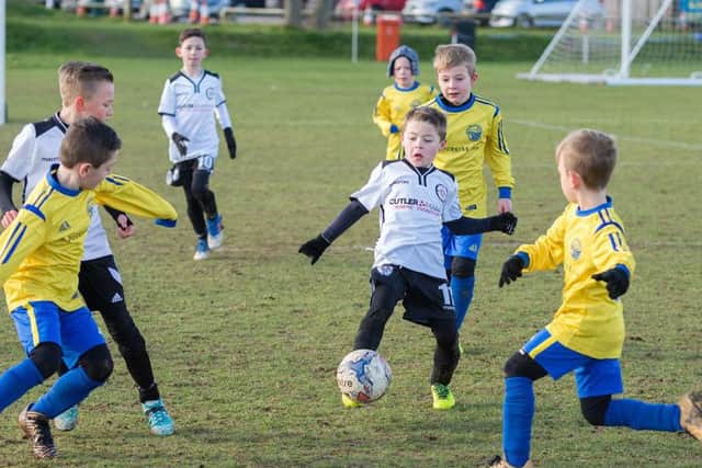 Action from the under-eight match between Meon Milton Walsh and East Lodge Mustangs. Picture: Vernon Nash (180057-11)