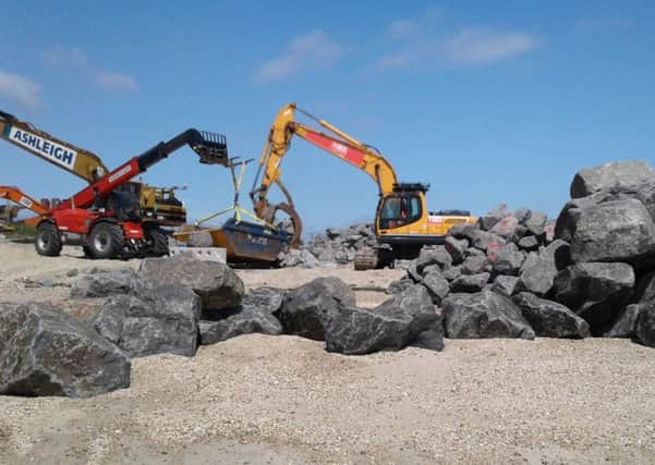 Work on a separate sea defences project in Eastney has been taking place in the last few months