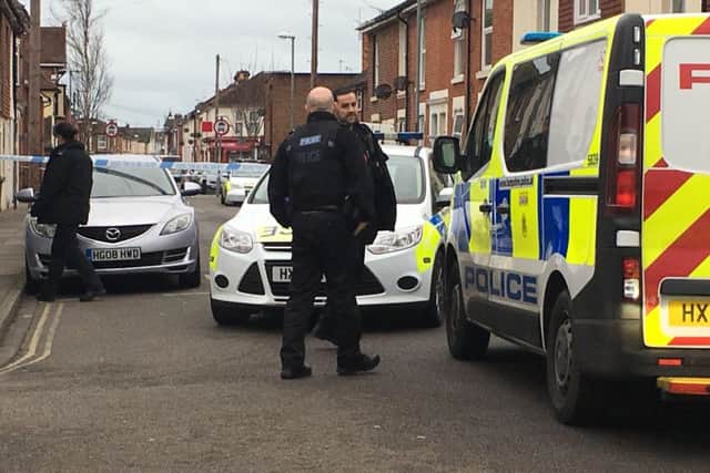 A small stretch of Guildford Road, between the junctions of Manchester Road and Liverpool Road have been cordoned by police