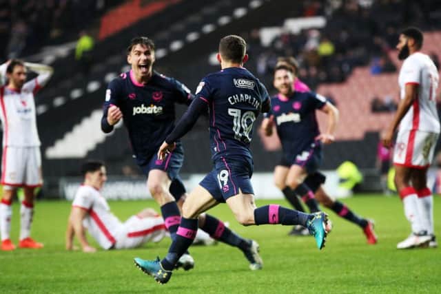 Pompey are back to winning ways after scoring late to beat MK Dons 2-1. Picture: Joe Pepler/Digital South