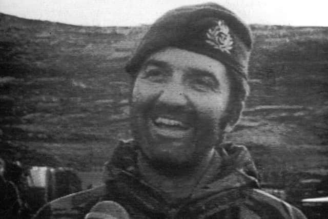 Surgeon Commander Rick Jolly during the Falklands War