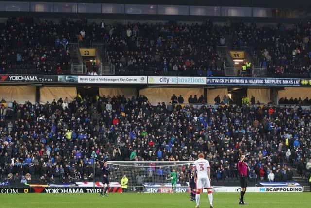 6,257 Pompey fans made the trip to MK Dons today