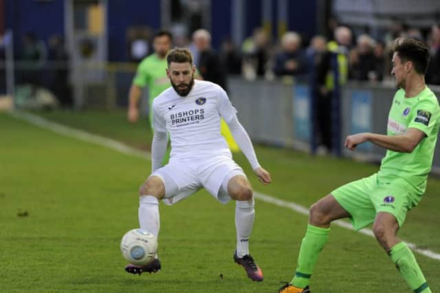 Rory Williams equalised for Hawks in their 3-1 victory against Poole Town. Picture Ian Hargreaves