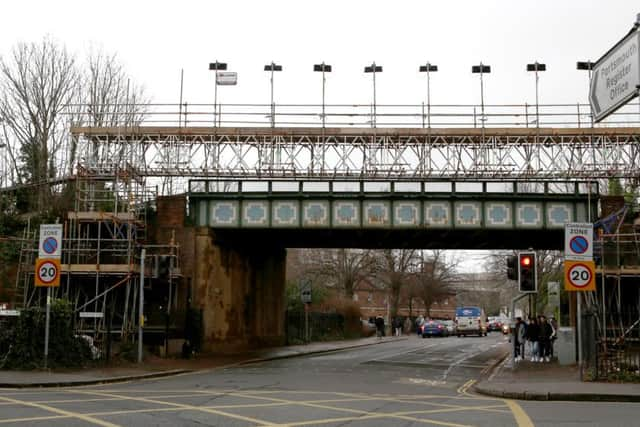 Work is being carried out to replace the Burnaby Road bridge.