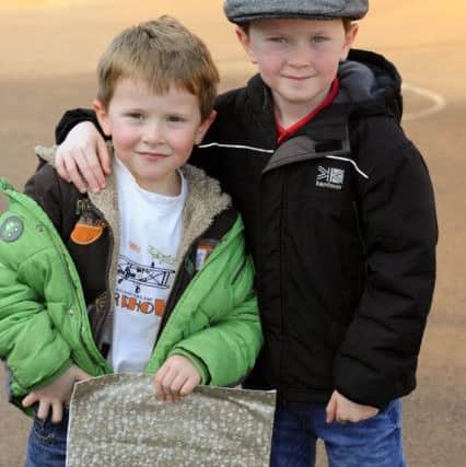 It was Book Week at Mayville High School in Southsea and these two looked like a pair of likely lads (180209-6584)