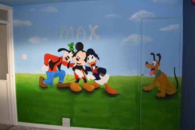 The mural for Max