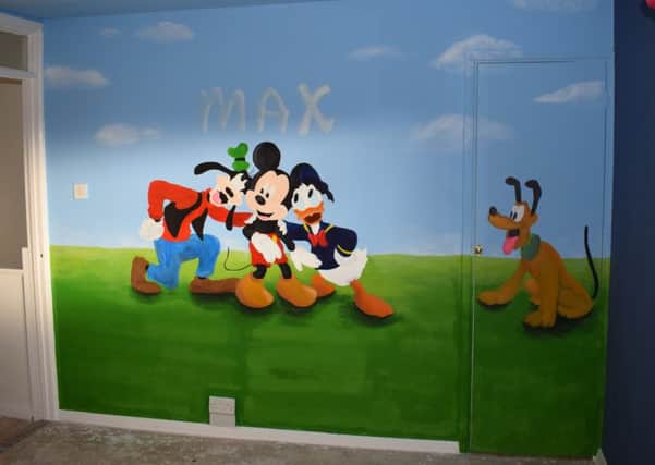 The mural for Max