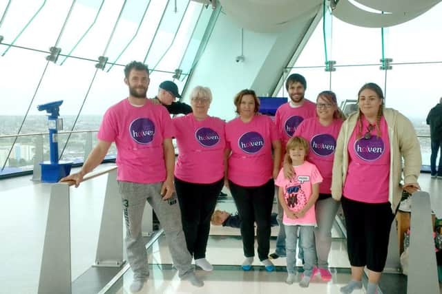 Debbie Prewitt and her family will be abseiling down the Spinnaker Tower in aid of the Breast Cancer Haven in Titchfield