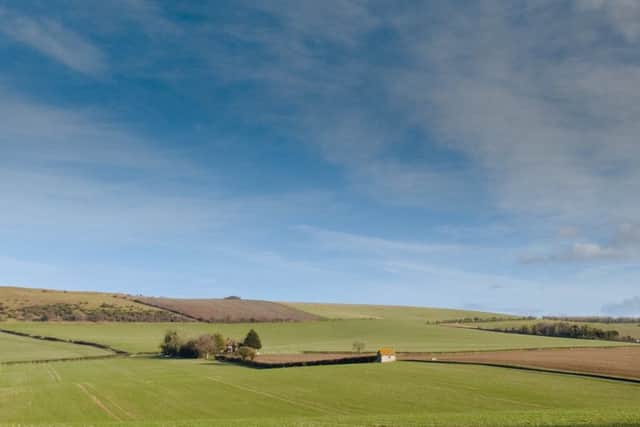 Shepherds hut and panorama