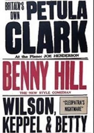 Petula Clark topping the bill at the Theatre Royal in the 1950s.