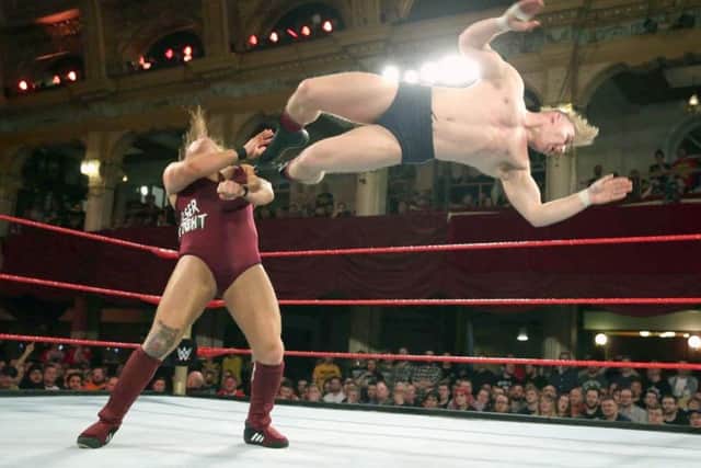 Tyler Bate and Pete 'The Bruiserweight' Dunne are among the WWE superstars stepping into the ring at Portsmouth Guildhall