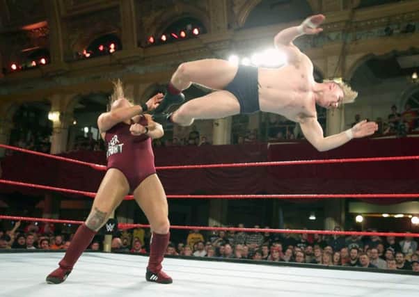 Tyler Bate and Pete 'The Bruiserweight' Dunne are among the WWE superstars stepping into the ring at Portsmouth Guildhall