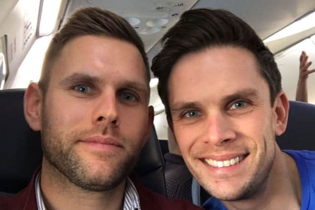 Stuart Hill (left) and his brother Jason Hill, who both died in a Grand Canyon helicopter crash. Picture: Family handout/PA