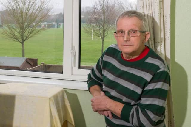 Anthony Holly is annoyed at the noise and light from Front Lawn Recreation Ground. Picture: Duncan Shepherd