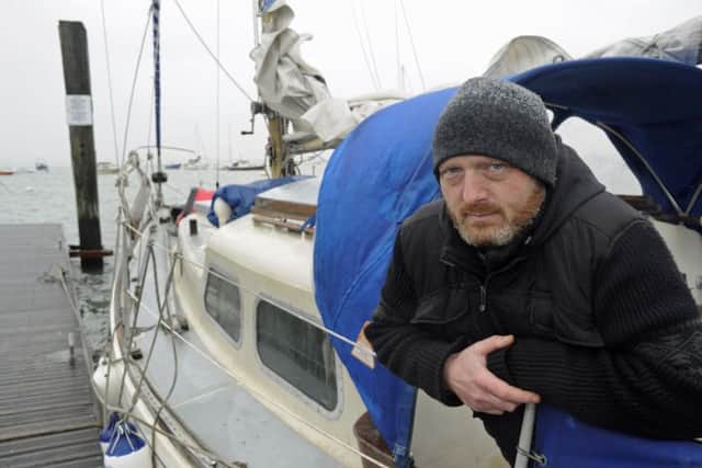 Ray Langwell who is in a running battle with Gosport Borough Council over the illegal mooring of his boat at The Hardway in Gosport.Picture Ian Hargreaves  (181099-1)