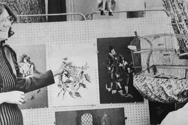 Artist Jean Tayler talks to her therapist Shirley Mungapen about her paintings