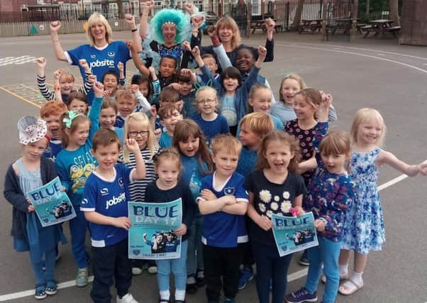 Cumberland Infant School, in Southsea, took part in a previous Blue Day