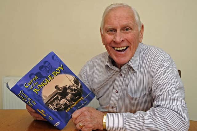 Ray Crawford with his unique piece of footballing memorabilia. Picture: Ian Hargreaves (180196-1)