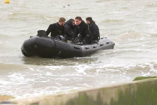 Navy divers out on the water   Picture: Royal Navy
