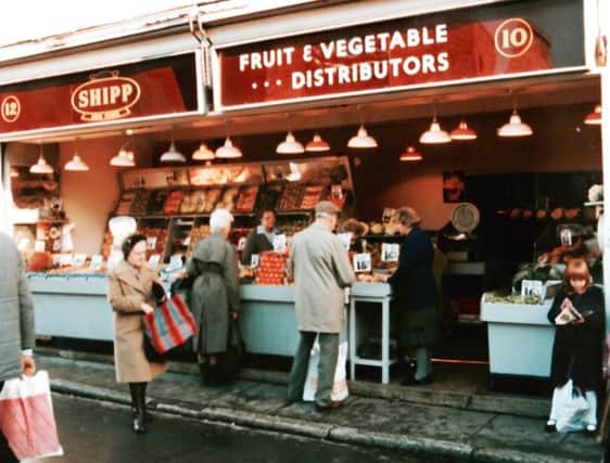 One of the Shipp fruit and veg shops at 10 and 12 Meadow Street, Landport, in 1986.