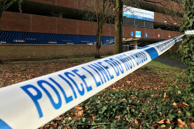 The multi-storey car park in Osborn Road, Fareham, where emergency services were called amid 'concerns for a person's welfare'